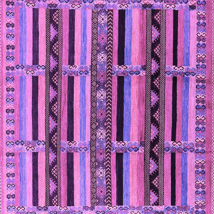 Square Solid Purple Modern Rug, urb1275pur