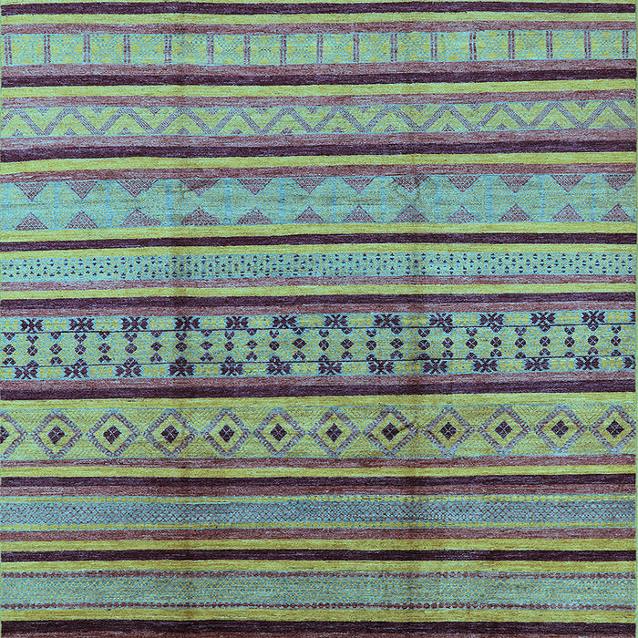 Square Solid Light Blue Modern Rug, urb1276lblu