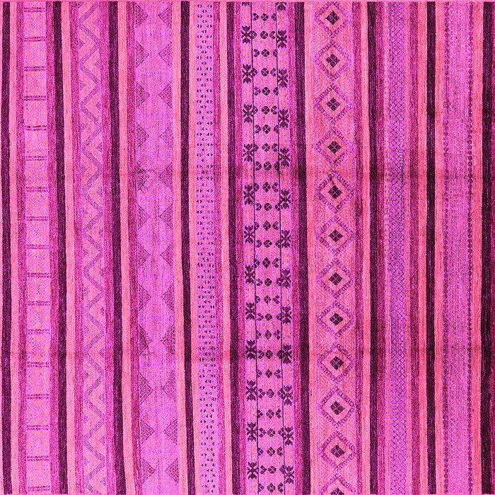Square Solid Pink Modern Rug, urb1276pnk