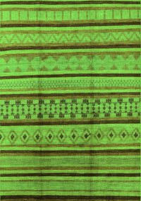 Solid Green Modern Rug, urb1276grn