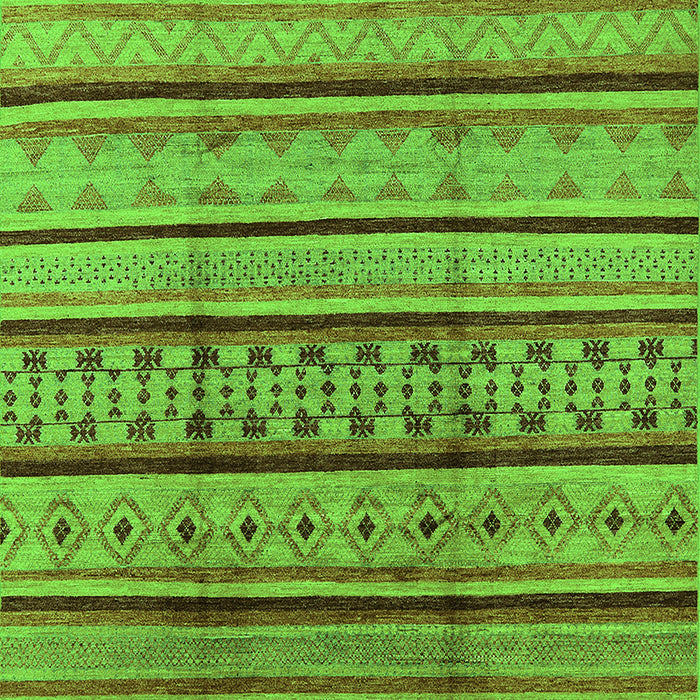 Solid Green Modern Rug, urb1276grn