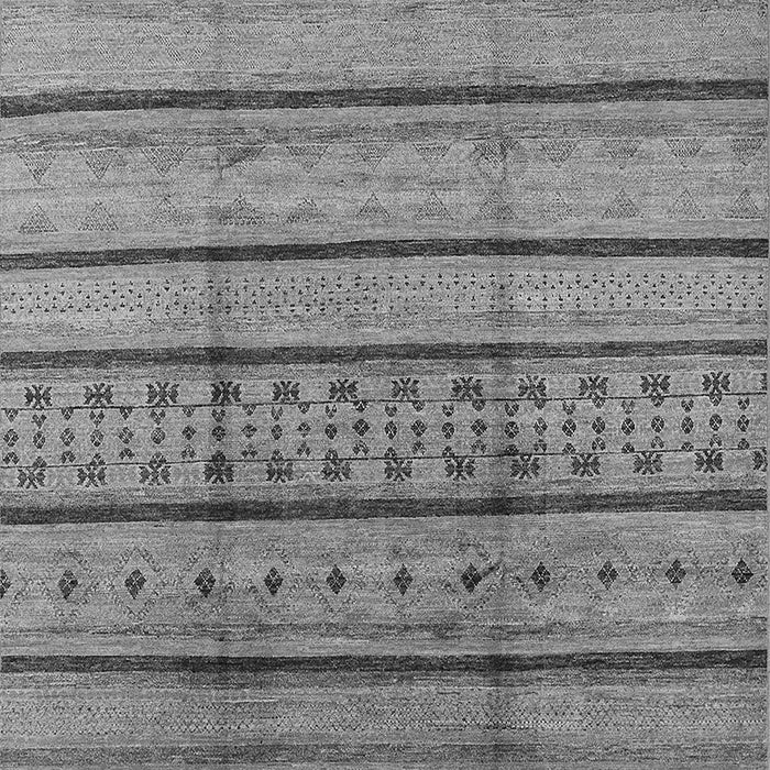 Machine Washable Solid Gray Modern Rug, wshurb1276gry