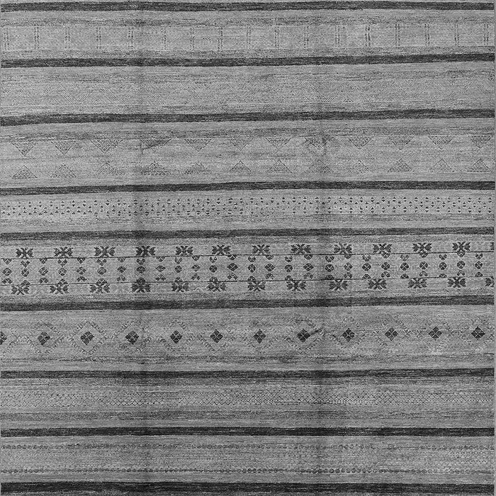 Square Solid Gray Modern Rug, urb1276gry