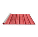 Modern Red Washable Rugs