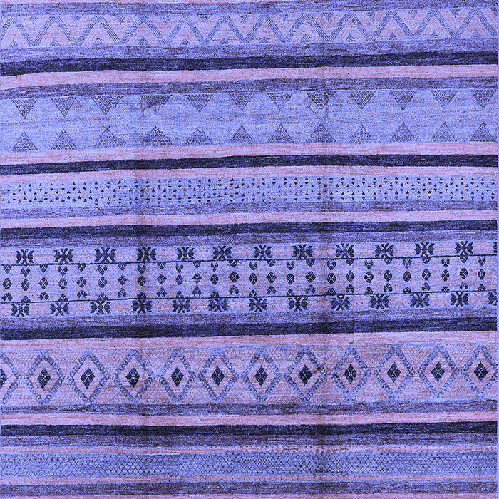 Machine Washable Solid Blue Modern Rug, wshurb1276blu