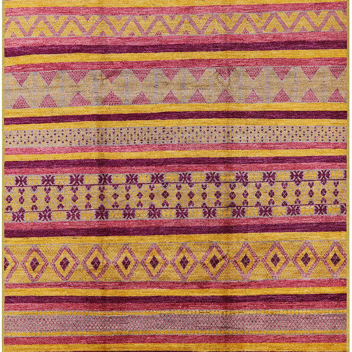 Mid-Century Modern Orange Solid Rug, urb1276