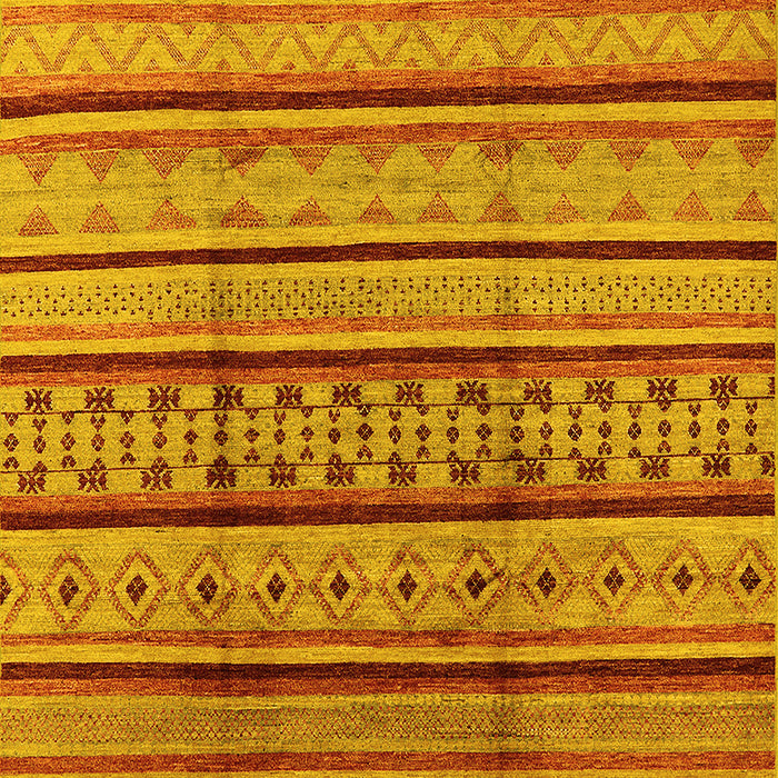 Solid Yellow Modern Rug, urb1276yw