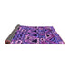 Sideview of Solid Purple Modern Rug, urb1277pur