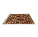 Sideview of Machine Washable Solid Orange Modern Area Rugs, wshurb1277org