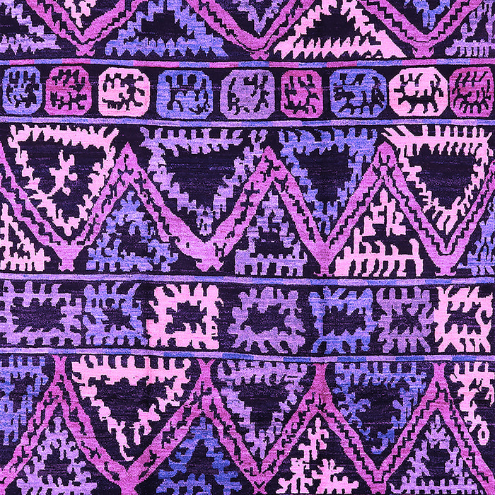 Machine Washable Solid Purple Modern Area Rugs, wshurb1277pur