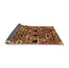 Sideview of Solid Orange Modern Rug, urb1277org