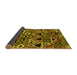 Sideview of Solid Yellow Modern Rug, urb1277yw