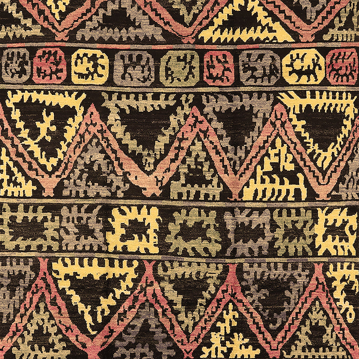 Solid Brown Modern Rug, urb1277brn