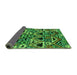 Sideview of Solid Green Modern Rug, urb1277grn