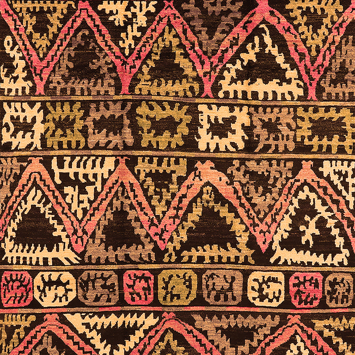 Solid Orange Modern Rug, urb1277org