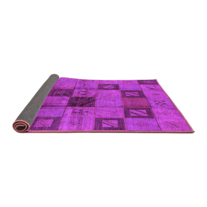 Sideview of Persian Purple Bohemian Rug, urb1278pur