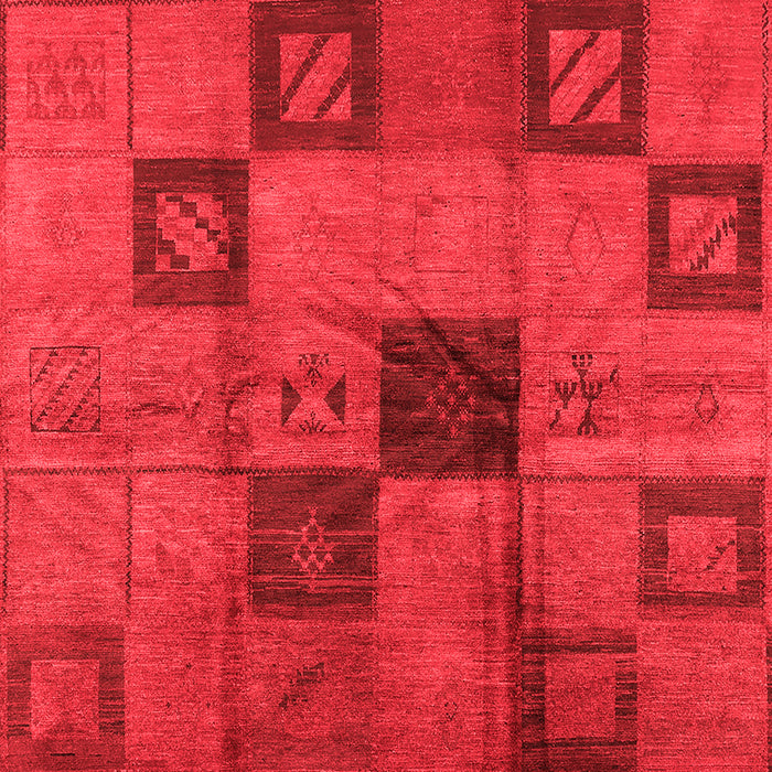 Machine Washable Persian Red Bohemian Rug, wshurb1278red