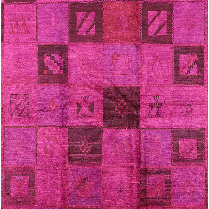 Mid-Century Modern Deep Pink Persian Rug, urb1278