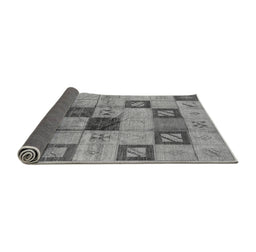 Sideview of Persian Gray Bohemian Rug, urb1278gry