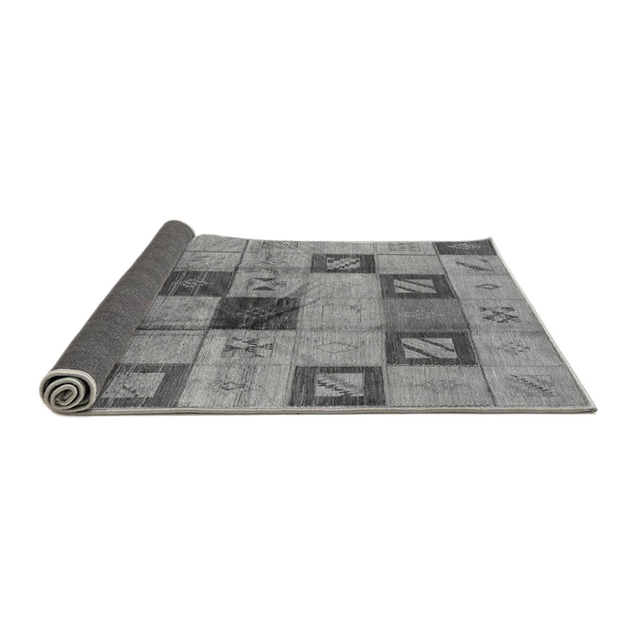 Sideview of Persian Gray Bohemian Rug, urb1278gry
