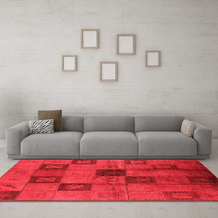 Bohemian Red Washable Rugs