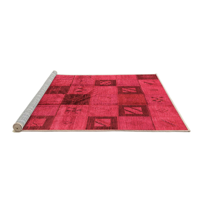 Sideview of Machine Washable Persian Orange Bohemian Area Rugs, wshurb1278org