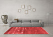 Modern Red Washable Rugs