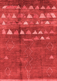 Solid Red Modern Rug, urb1279red