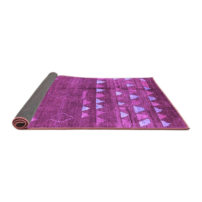 Sideview of Solid Purple Modern Rug, urb1279pur