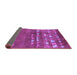 Sideview of Solid Purple Modern Rug, urb1279pur