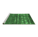 Sideview of Machine Washable Solid Emerald Green Modern Area Rugs, wshurb1279emgrn