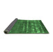 Sideview of Solid Emerald Green Modern Rug, urb1279emgrn