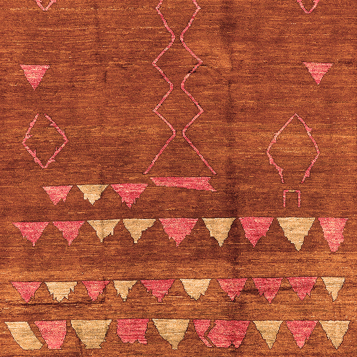 Solid Orange Modern Rug, urb1279org