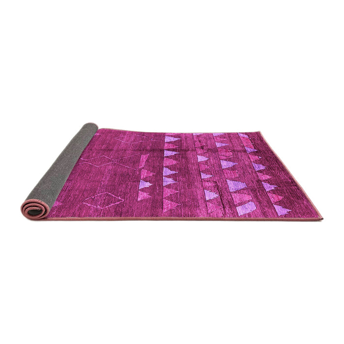 Sideview of Solid Pink Modern Rug, urb1279pnk