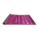 Sideview of Solid Pink Modern Rug, urb1279pnk