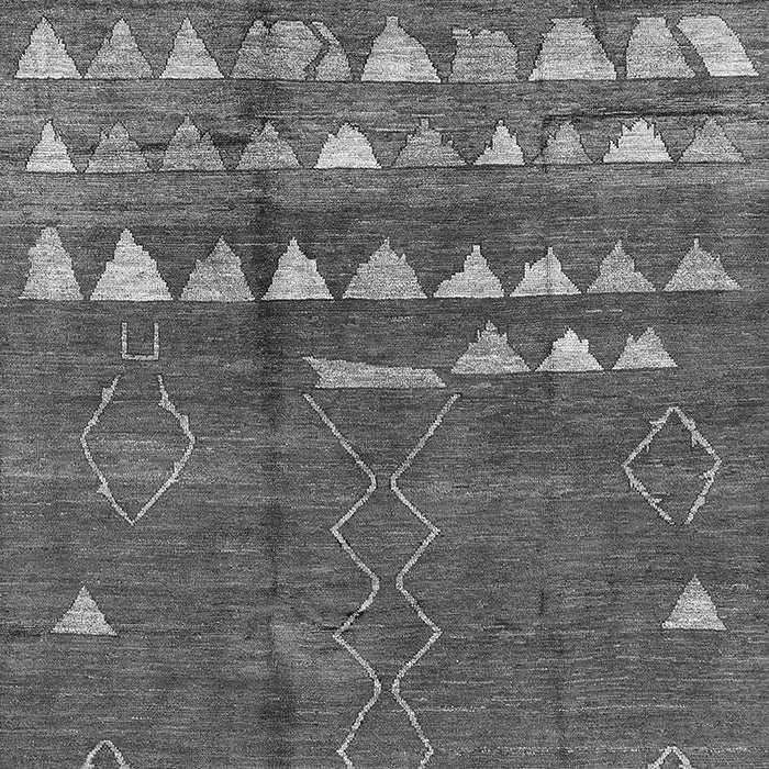 Machine Washable Solid Gray Modern Rug, wshurb1279gry