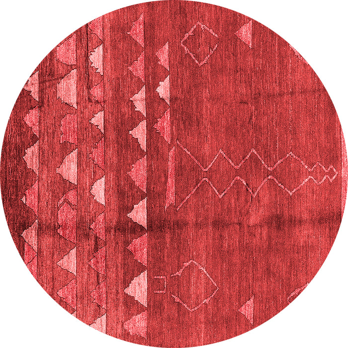 Machine Washable Solid Red Modern Rug, wshurb1279red