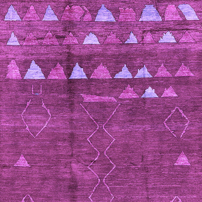 Machine Washable Solid Purple Modern Area Rugs, wshurb1279pur