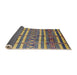 Sideview of Mid-Century Modern Purple Solid Rug, urb1280