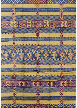 Mid-Century Modern Purple Solid Rug, urb1280