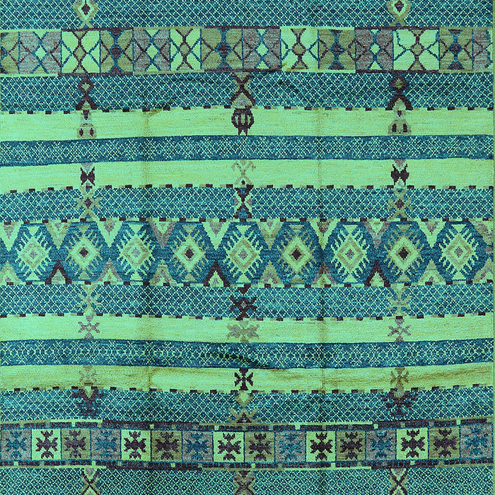 Solid Turquoise Modern Rug, urb1280turq