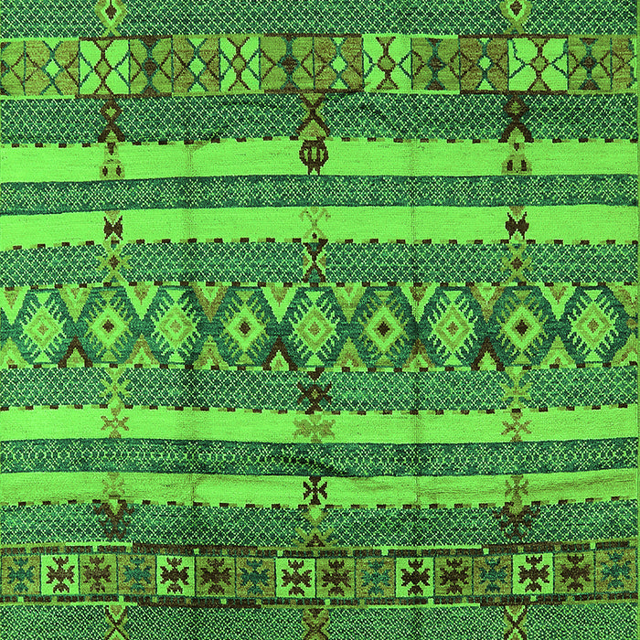 Solid Green Modern Rug, urb1280grn