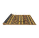 Sideview of Solid Brown Modern Rug, urb1280brn