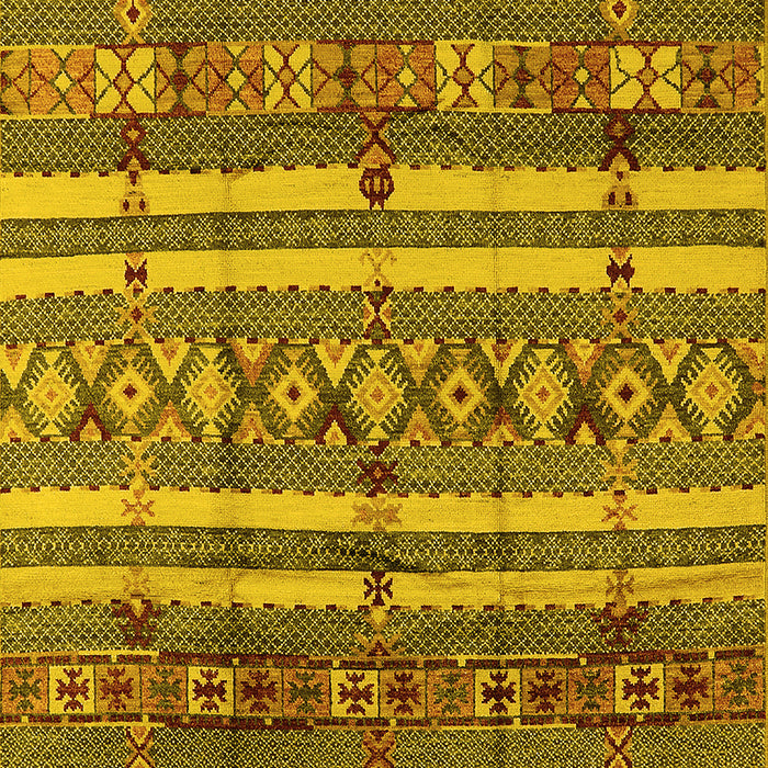 Solid Yellow Modern Rug, urb1280yw