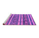 Sideview of Machine Washable Solid Purple Modern Area Rugs, wshurb1280pur