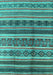 Solid Turquoise Modern Rug, urb1281turq