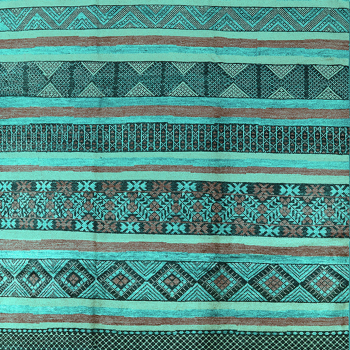 Solid Turquoise Modern Rug, urb1281turq