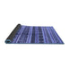 Sideview of Solid Blue Modern Rug, urb1281blu