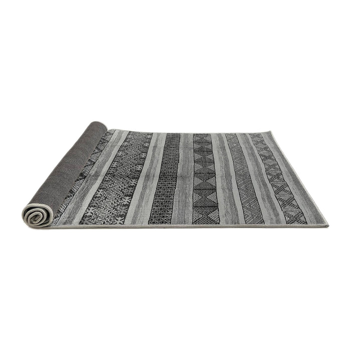Sideview of Solid Gray Modern Rug, urb1281gry
