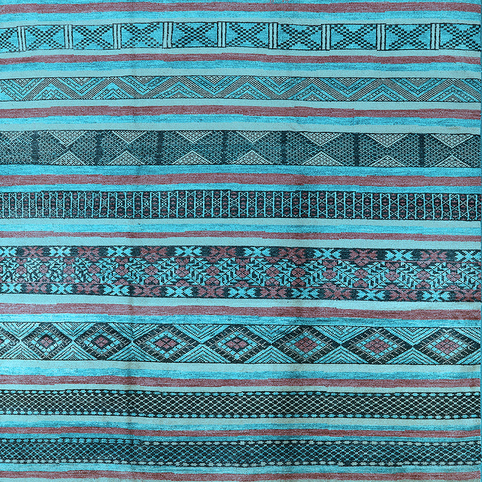 Square Solid Light Blue Modern Rug, urb1281lblu